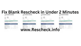 How to Fix Rescheck Printing Blank in less than 2 min follow these steps to fix blank Rescheck PDF