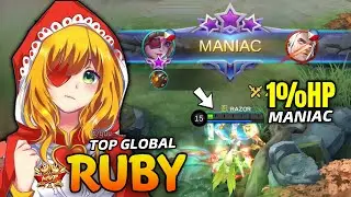 MANIAC !! RUBY BEST BUILD 2021 ~ RUBY TOP GLOBAL GAMEPLAY ~ RUBY MOBILE LEGENDS