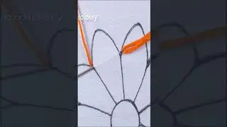 ❤️most unique flower embroidery design tutorial❤️ #shorts #embroidery
