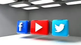 How To Create Social Media 3D Logo | Cinema 4D Tutorial