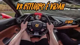 FERRARI 488 V8 BITURBO ACELERANDO TUDO!! CARRO MAIS SINISTRO QUE JA ANDEI!!🚀🔥