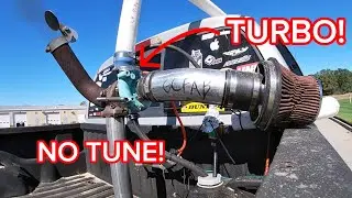 Bed Mount Turbo 5.2 Magnum Dakota with No Tune on 8 PSI
