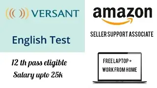 Amazon SPS Hiring Process || Sentence Completion Test || Pearson Versant Test || work from home