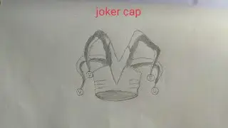 How to draw a joker cap with pencil !! step by step tutorial !!