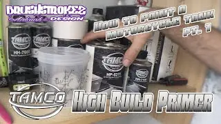 How To Paint a Motorcycle Tank Pt. 1- Tamco High Build Primer HP-5311 Black