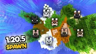 Minecraft 1.20.5 / 1.20.80 - Every Wolf Near Spawn Seed