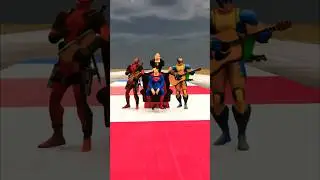 DC SUPERHEROES VS DR DOOM FIST CHALLENGE || #viral #shorts #short #gta