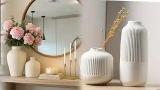 TENDENCIA 2025: Jarrones Decorativos BLANCOS para una Casa Sofisticada y Minimalista ✨️