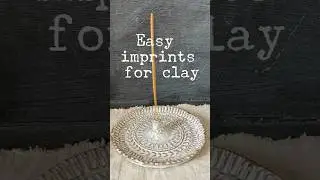 How to Make a Ceramic Incense Holder | Easy Clay Imprint Techniques with Stamps
