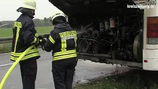 Feuer in Schulbus bei Apelstedt