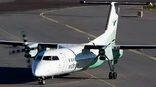 Bombardiera Dash 8-311, LN-WFT, Wider&oslash;e at Sandefjord - Torp (TRF / ENTO)