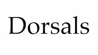 How to Pronounce Dorsals