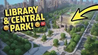 Library and central park for INCEDIBLE DESIGN - Cities Skylines Gameplay Diamond Coast ep.6