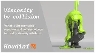 Variable Viscosity in Houdini - SOP Solver and Collision Control