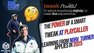 The Power of A Smart Tweak at Playcaller for the #DallasCowboys (Learning from Norv Turner in 2025)