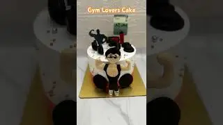 Gym Lover's Cake #cakeart #cakesjammu #shortfeed #gymthemecake #cakearttutorials #cakedecoration