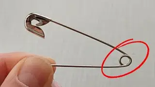 The strangest use of a safety pin? You will see it for the first time