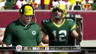 Madden NFL 11 Gameplay - Franchise mode - Green Bay Packers vs Washington Redskins