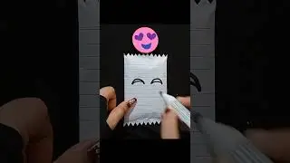 Cute 🥺 emoji 😄 chocolate gift wrapping idea💡#shorts #craft #youtubeshorts