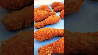 Breadcrumbs Coated Fried Chicken 🍗 😍 #food #chicken #fried #cooking #aesthetic #shorts