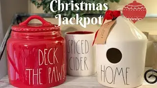 RAE DUNN CHRISTMAS JACKPOT || HUNT & HAUL