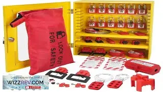 VEVOR Electrical Lockout Tagout Kit 59 PCS Safety Lockout Tagout Station
