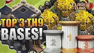 NEW TOP 3 TOWN HALL 9 FARMING/TROPHY BASES 2017! TH9 HYBRID DARK BASE UPDATE!! - CLASH OF CLANS(COC)