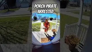 Porch pirate Arrested #trend!#amazon#porchpirate#porchpirates#fyp#funny#prank#shorts#viral#video#lol
