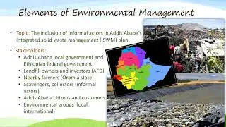 Integrated Solid Waste Management in Addis Ababa Ethiopia: Elements of Environmental Management