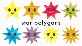 Learn Star Shape Names ⭐ Star Polygons Up to 13 Sides | Fun Geometry Shapes for Kids