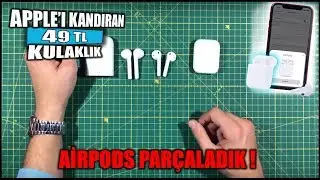 A101'DE SATILAN &Ccedil;AKMA AİRPODS İNCELEDİK | SAĞLAMLIK TESTİ UYGULADIK ( SUYA MEYDAN OKUDU)