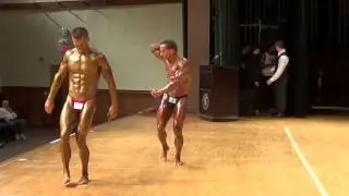 Men's Light Bodybuilding posedown at INBF Natural USA
