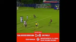 GOLS DE S&Atilde;O PAULO 6x1 REAL SOCCER - PAULINHO MARCA DE BICICLETA - COPA S&Atilde;O PAULO 2025 - 3&ordf; RODADA