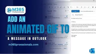Add an animated GIF to a message in Outlook