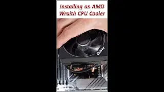 Как установить процессорный кулер AMD Wraith Prism или Wraith Max #Shorts