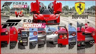The Ultimate Ferrari Speed Test: Recreating FH4's Top 10 Fastest Ferrari Cars in FH5