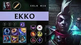 Ekko Mid vs Syndra - KR Master Patch 26.01
