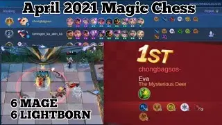 NEW UPDATE MAGIC CHESS | 2021 EASY STRATEGY IN MAGIC CHESS | 6 MAGE 6 LIGHTBORN | MLBB