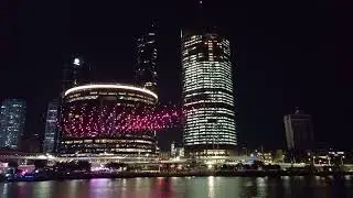 Beautiful Drone Show in the Brisbane Sky 2025 #brisbane #Australia #brisbanefestival2025 