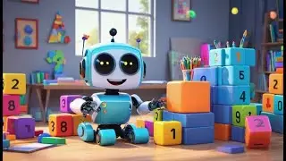 Ricky Robot Counts to Five | Fun Counting Song for Kids | Toddler Numbers and Learning Rhyme