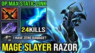 CRAZY NEW 7.30 RAZOR First Item Mage Slayer with 24Kills Max Static Link 100% Deleted ALL Dota 2
