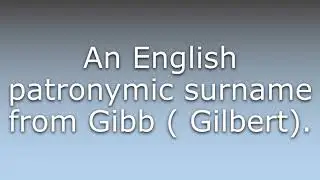 What does Gibbs mean?