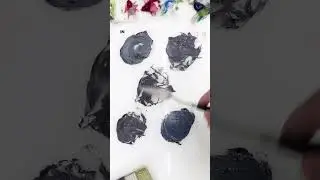 Comparing 5 Blacks in Oil Colors