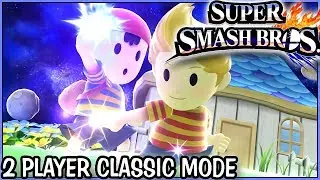 CLASSIC MODE 9.0 NESS AND LUCAS 2 PLAYER COOP Super Smash Bros Wii U  - DarkLightBros
