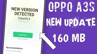 Colour os 6 and android pie update for oppo a3s | oppo a3s pie update (Oppp a3s 160 mb update)