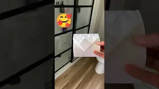 Do This After Cleaning Your Toilet: Easy To Make Toilet Paper Origami Diamond #viral #trending