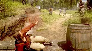 Micah Bell vs the gang -  NPC wars