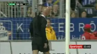 Swedish goalkeeper cheating Kim Christensen Incredable and unbelievable2