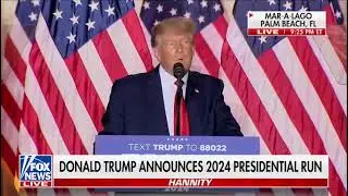 Дональд Трамп объявил, что выдвигает свою кандидатуру на пост президента США в 2024 🤯🤯🤯