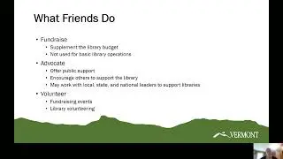 Short Trustee Orientation: Working with Your Friends of the Library